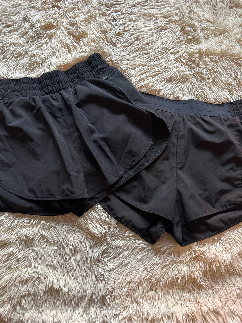 Women's Black Athletic Running Shorts